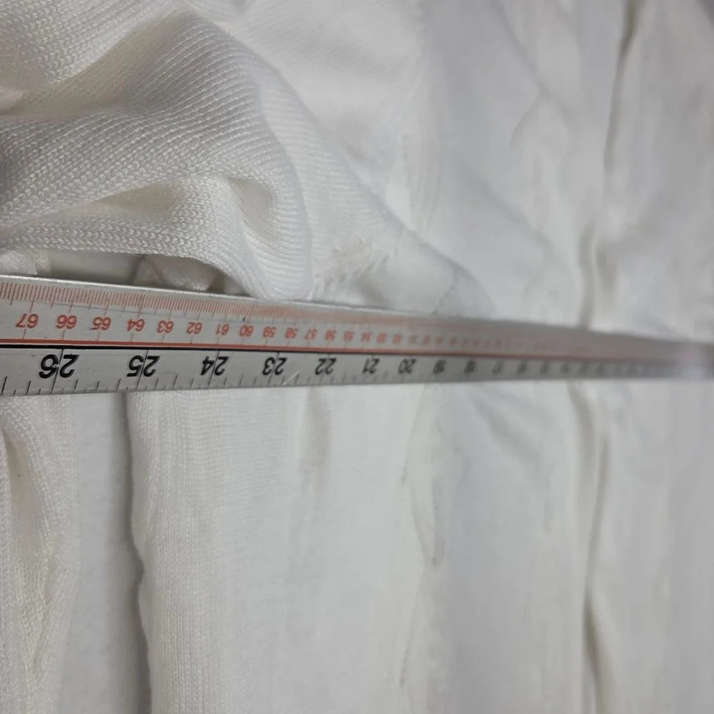 Women's Croft & Barrow White Cardigan Sweater Plus Size 3X - Picture 7 of 8